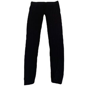 Attitude Black Ribbed Leggings | Size M/L | Nylon Spandex Blend | Casual Comfort